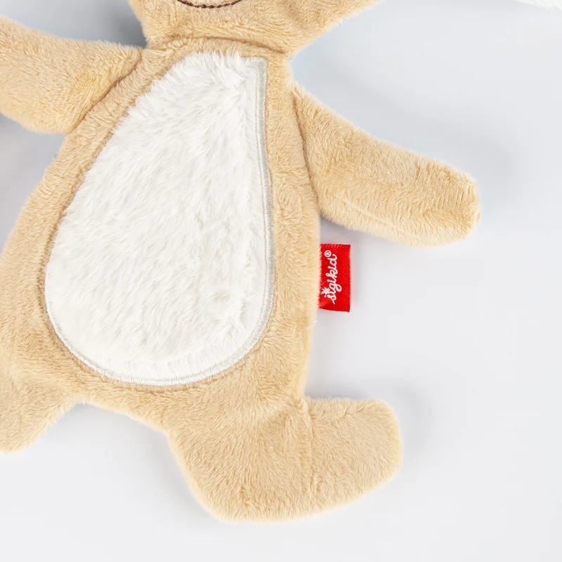 Schnuffeltuch Hase mit Rassel und Knisterfolie – Sigikid Baby Aktivspielzeug
