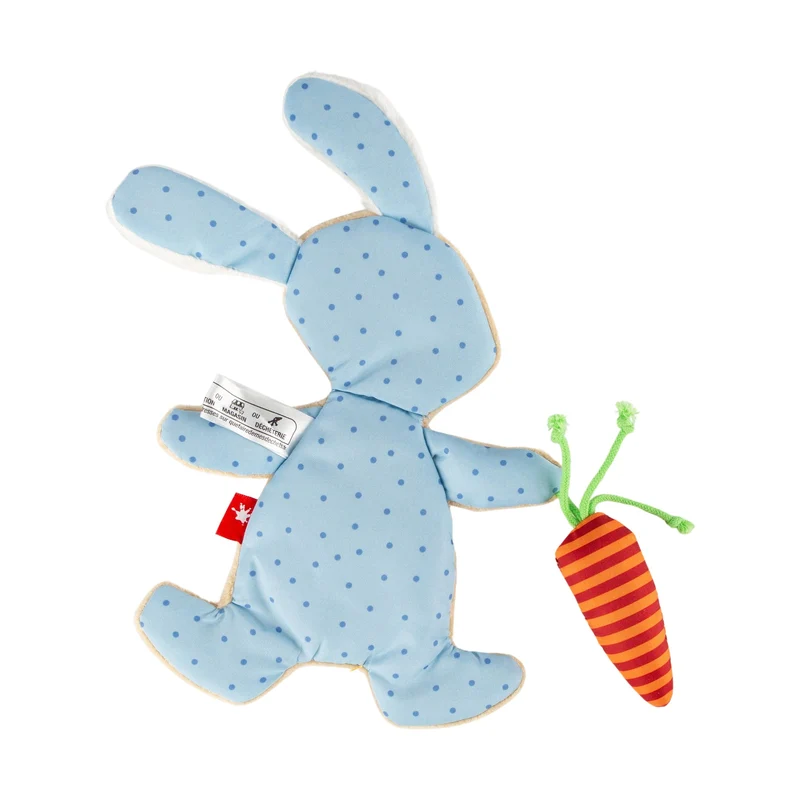 Schnuffeltuch Hase mit Rassel und Knisterfolie – Sigikid Baby Aktivspielzeug
