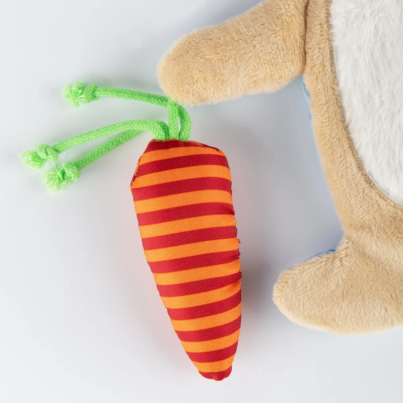 Schnuffeltuch Hase mit Rassel und Knisterfolie – Sigikid Baby Aktivspielzeug