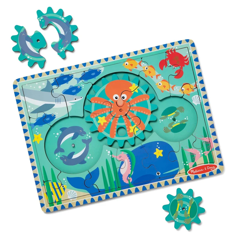 Zahnradpuzzle - Unter Wasser ab 3 Jahren