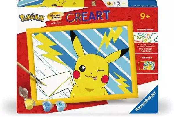 CreArt Freches Pikachu - Malen nach Zahlen
