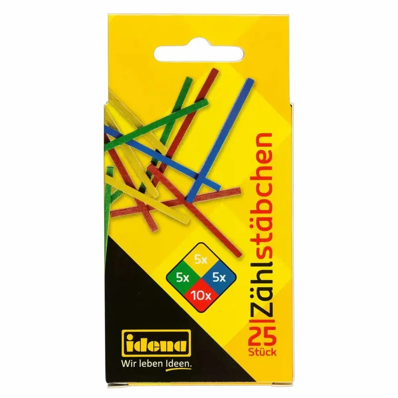 Idena Zählstäbchen 75mm aus Holz 25 Stück