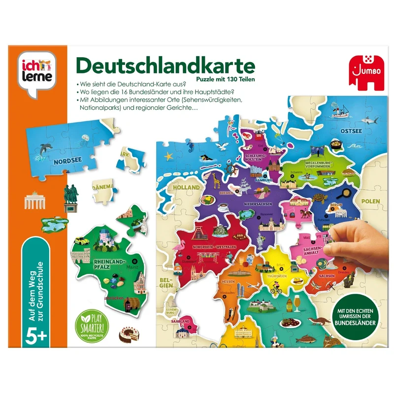 Ich Lerne – Deutschlandkarte Lernpuzzle