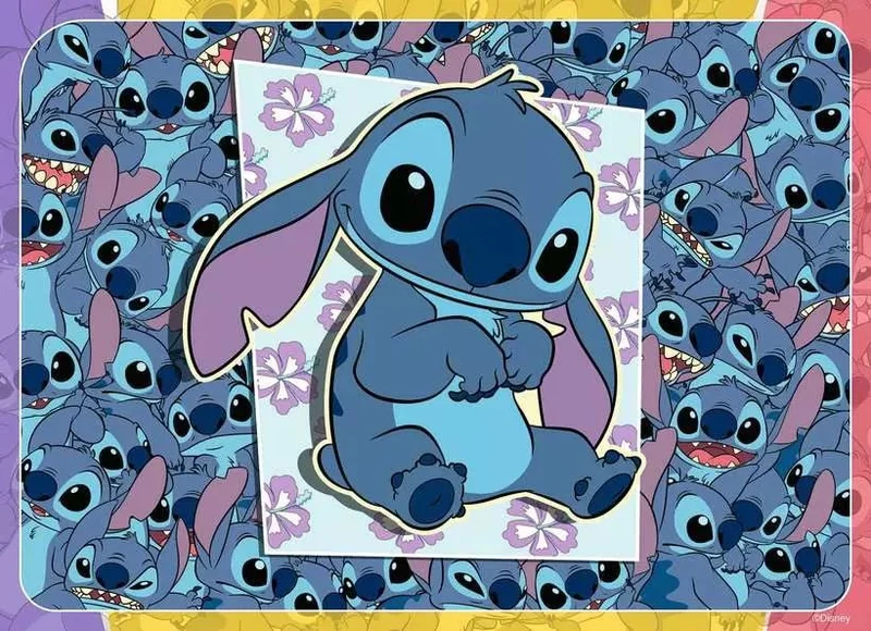 Kinderpuzzle Disney Stitch Aloha – 4x100 Teile