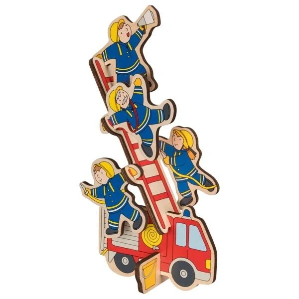 Aufstellpuzzle Feuerwehr aus Holz