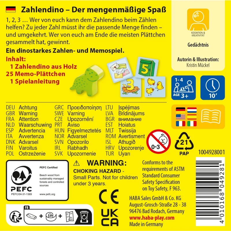 HABA Zahlendino - Lernspiel