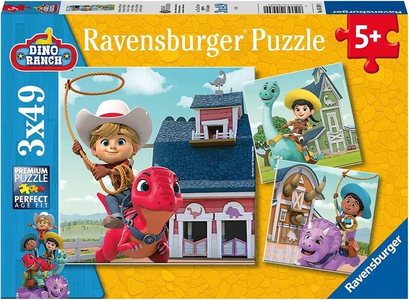 Puzzle 3 x 49 Teile- Jon, Min und Miguel