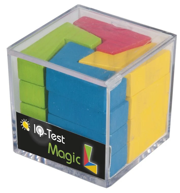 Geduldsspiel aus Holz - farbig - "Magic L"