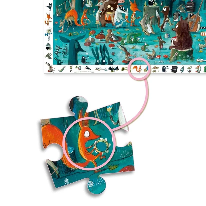 Wimmelbild Puzzle 35 Teile - Das Orchester