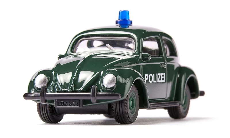 Modellauto SIKU VW Käfer Polizei – grüner Kultklassiker