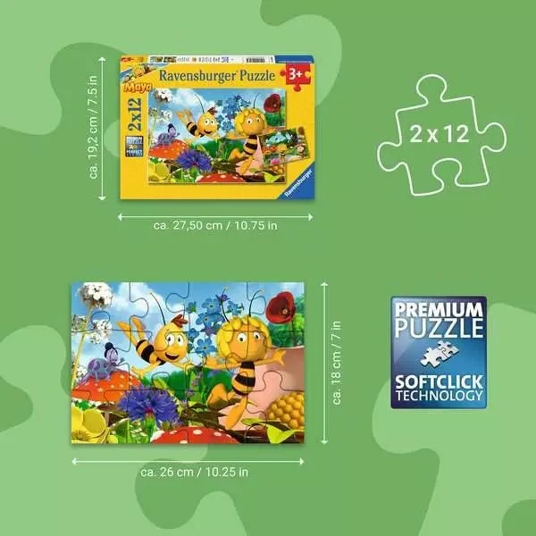 Kinderpuzzle 2x12 Teile – Majas Welt