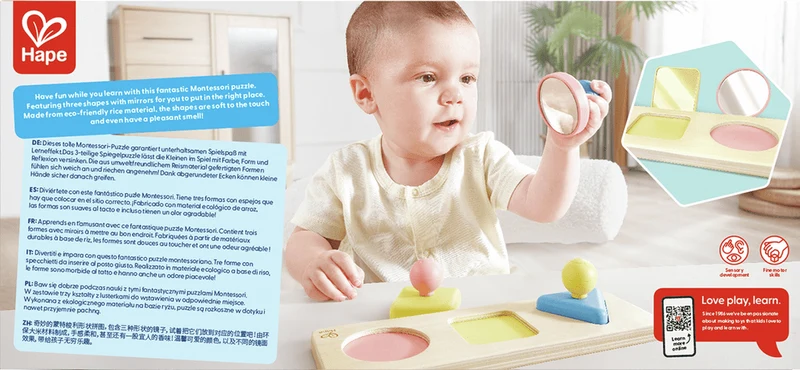 Hape - Montessori-Spiegelpuzzle