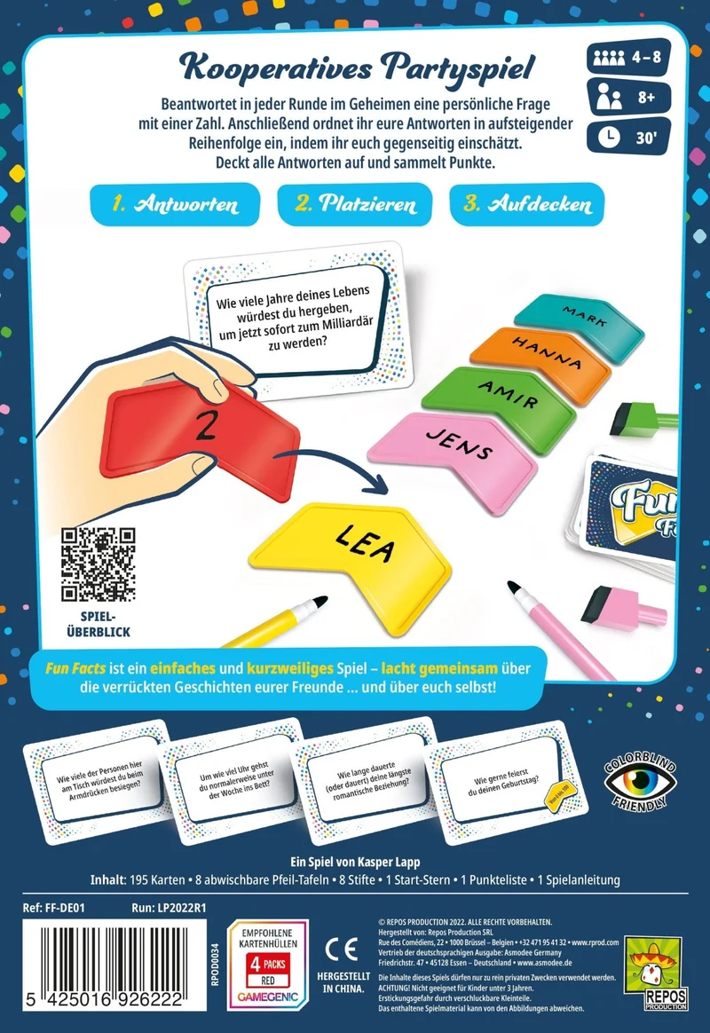 Fun Facts Partyspiel ab 8 Jahren – Asmodee