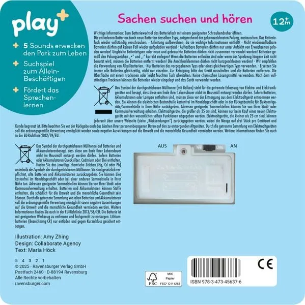 Play+ Mein allererstes Soundbuch Im Park - ab 12 Monate