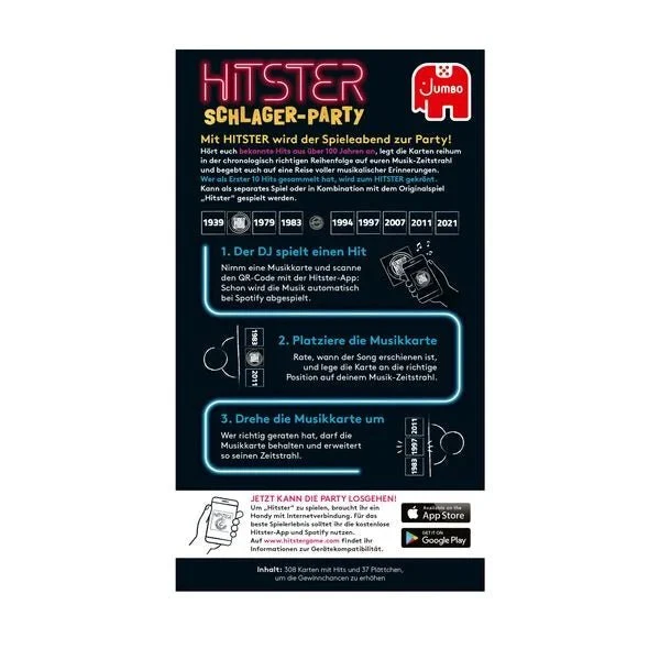 Musikspiel Hitster - Schlagerparty - Das Musik Partyspiel