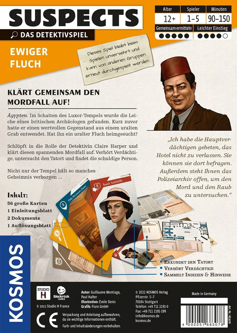 Spiel - Suspects: Ewiger Fluch
