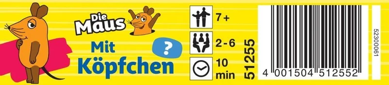 Die Maus. Mit Köpfchen, Kinderspiel, Reisespiel in der Metalldose