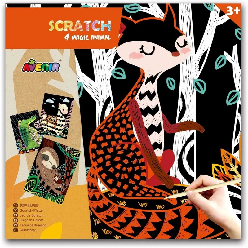 Kratzbilder Einhorn Scratch Magic – Avenir