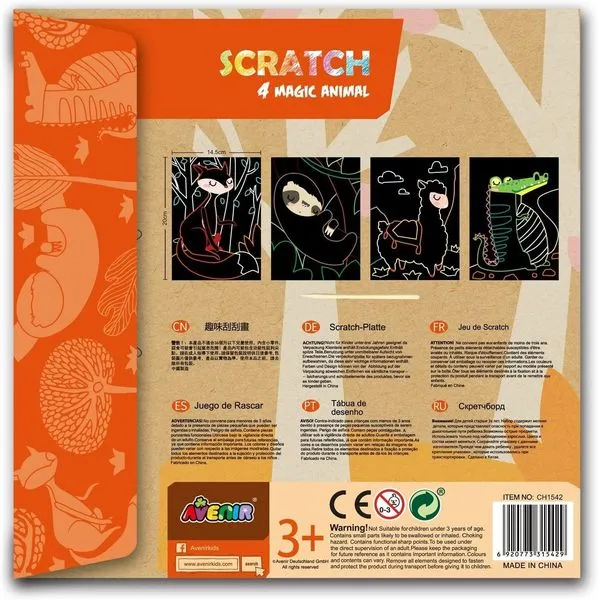Kratzbilder Einhorn Scratch Magic – Avenir