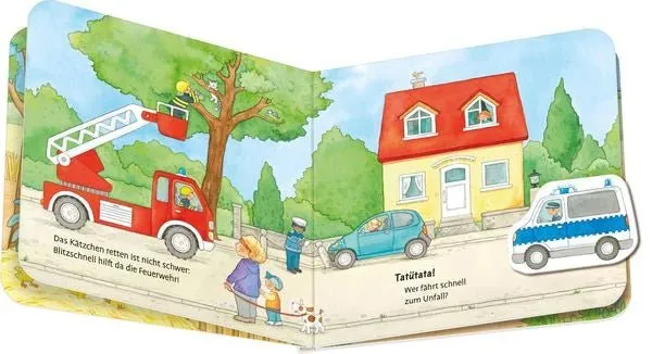 Kinderbücher - Mein erstes Magnetbuch: Was fährt wo? Fahrzeuge