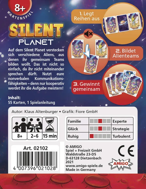 Silent Planet Kartenspiel – Kooperatives Kommunikationsspiel