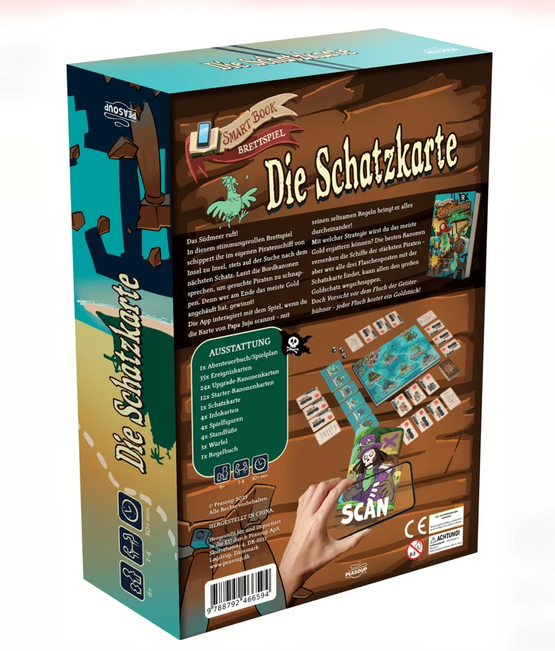 Die Schatzkarte – Piraten Brettspiel ab 8 Jahren
