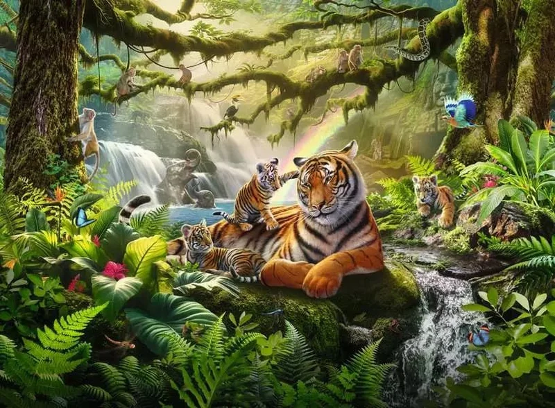 Kinderpuzzle ab 9 Jahren - Wildnis Wunder - 300 Teile