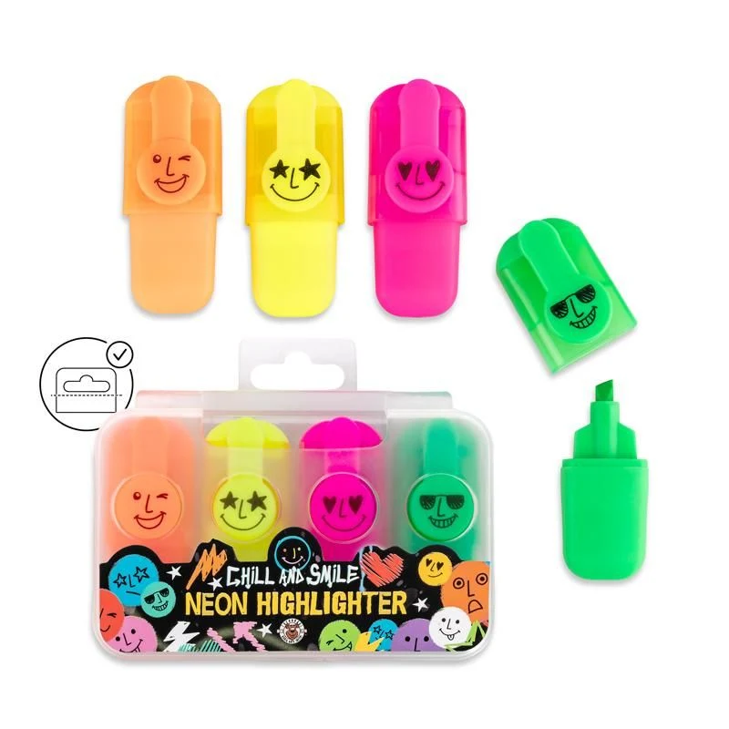 Neon-Highlighter 4er-Set