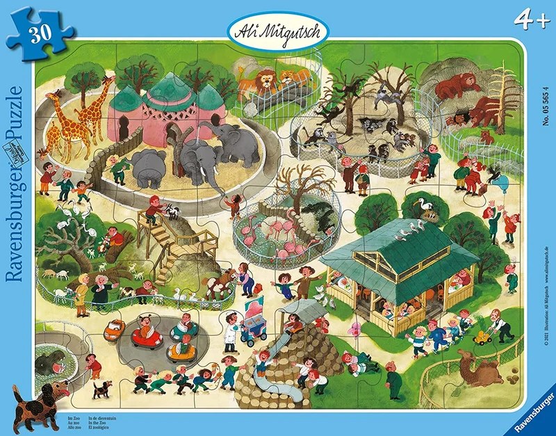 Kinderpuzzle ab 4 Jahren - Ali Mitgutsch: Im Zoo - 30 Teile