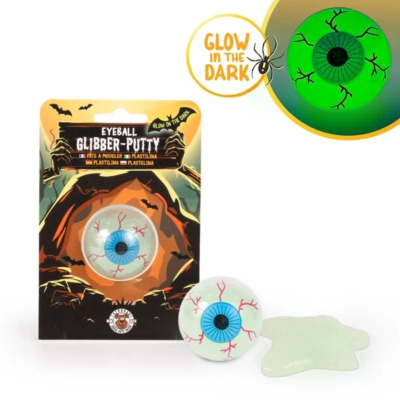 Glibber-Knete Eyeball nachtleuchtend 25g