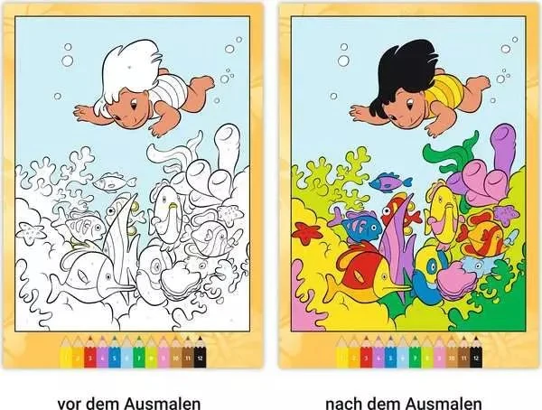 CreArt Malen nach Zahlen Disney Lilo & Stitch – Malbuch