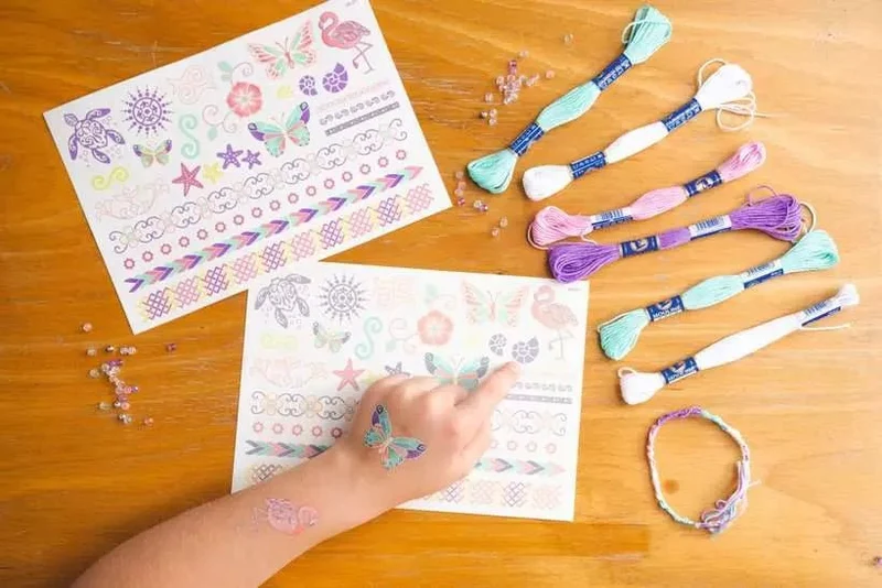 Tattoos & Freundschaftsbänder: Cool Summer - Bastelset