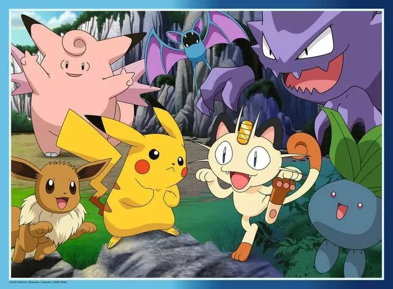 Kinderpuzzle ab 9 - Fang die Pokémon! - 300 Teile