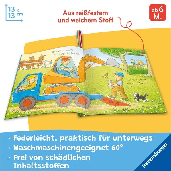 Mein Knuddel-Knautsch-Buch - Mein Bagger