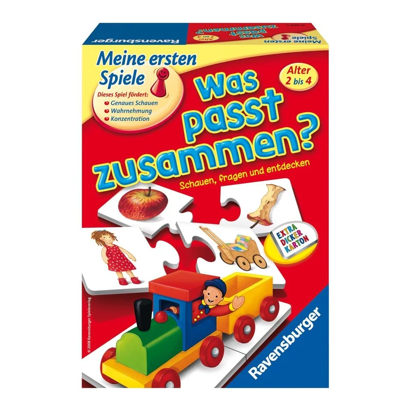 Zuordnungsspiel ab 2 Jahren – Was passt zusammen mit Puzzle-Prinzip
