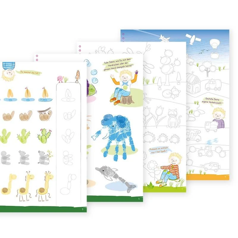 Fingerstempel Kreativ-Malbuch