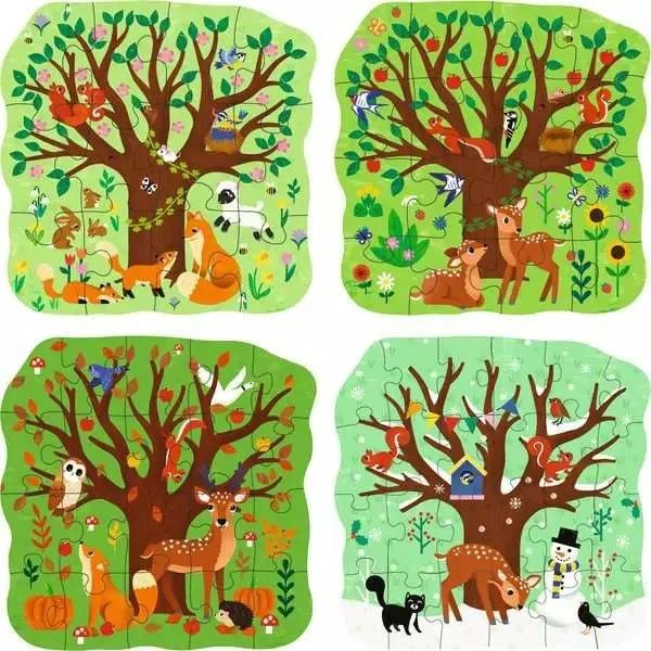 Kinderpuzzle ab 3 Jahren - Vier Jahreszeiten