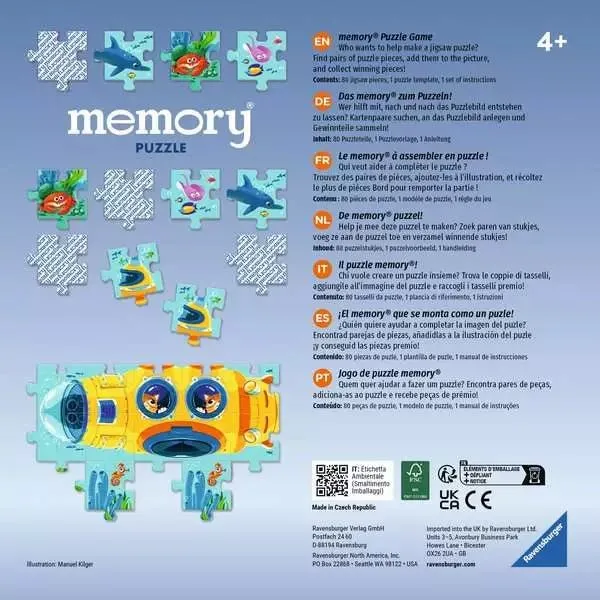 memory® Puzzle Unterwasserwelt - Kinderspiel ab 4 Jahren