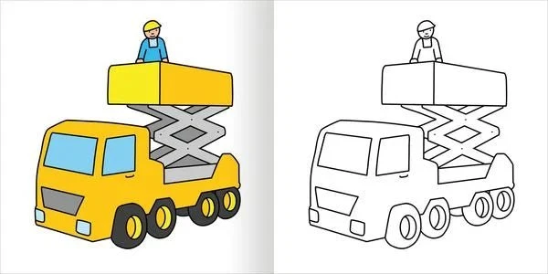 Mein erstes dickes Malbuch ab 2 – Bagger und Traktoren