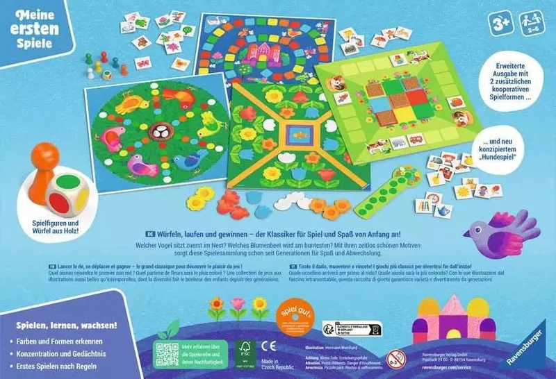 Ravensburger 4 erste Spiele – Kinderspiel ab 3 Jahren