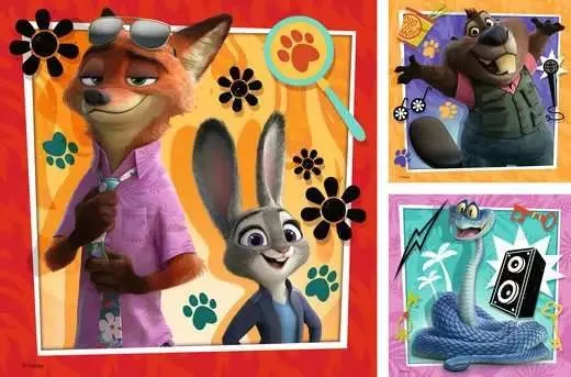 Ravensburger Puzzle Zootropolis – Auf neuer Mission 3×49 Teile