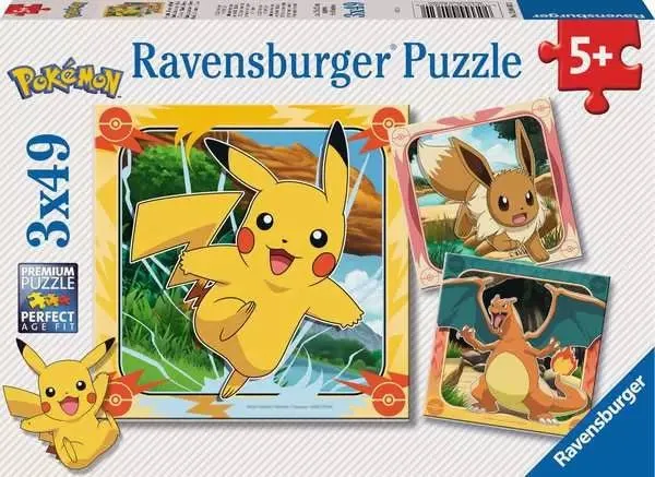 Kinderpuzzle ab 5 Jahren - Pokémon - 49 Teile