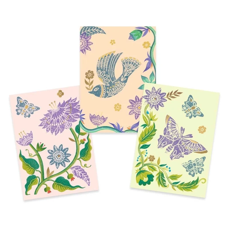 Djeco Workshop Gravur Passionsblume – kreatives Gravur- und Stempelset