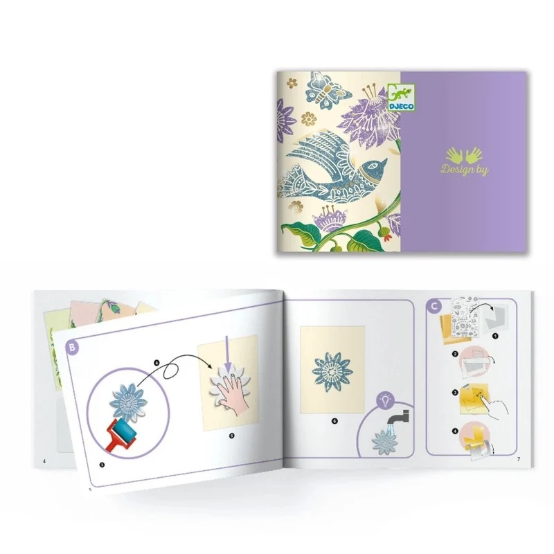 Djeco Workshop Gravur Passionsblume – kreatives Gravur- und Stempelset