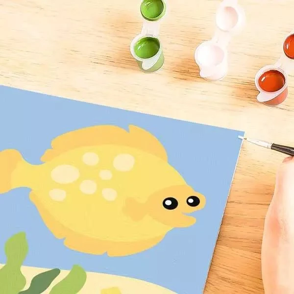 CreArt Fröhlicher Fisch - Malen nach Zahlen