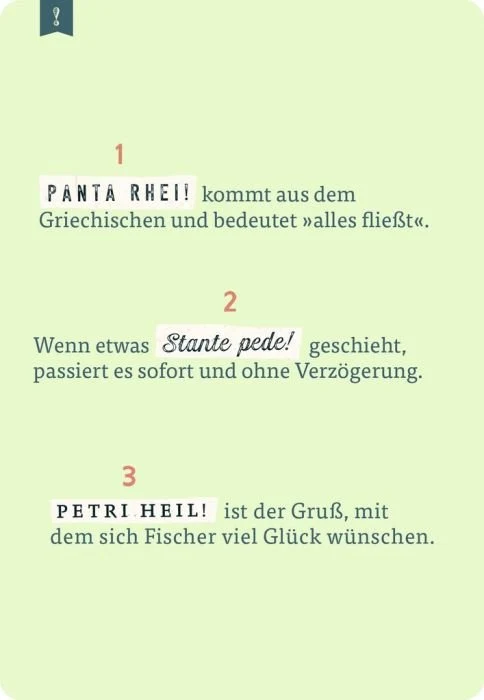 Das große Quiz der vergessenen Wörter