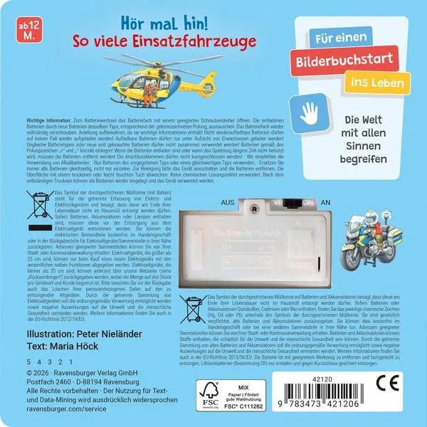 Hör mal hin – Tatütata! Wer kommt denn da? Einsatzfahrzeuge – Soundbuch
