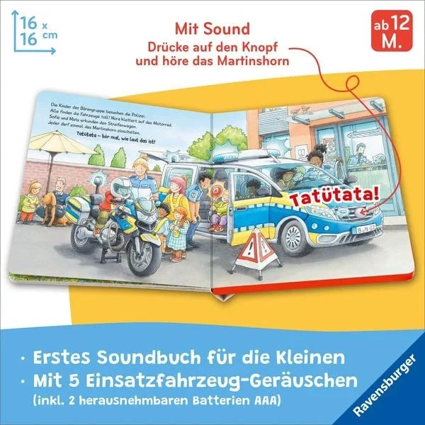 Hör mal hin – Tatütata! Wer kommt denn da? Einsatzfahrzeuge – Soundbuch