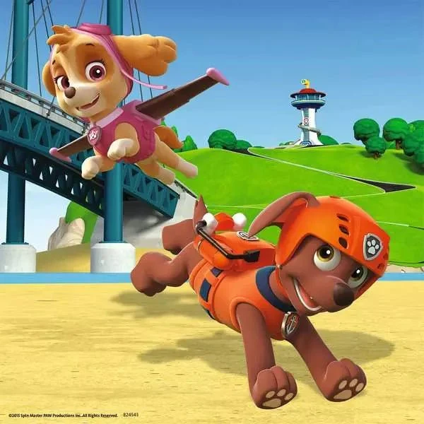 Paw Patrol Team auf 4 Pfoten – Ravensburger Kinderpuzzle 3x49 Teile