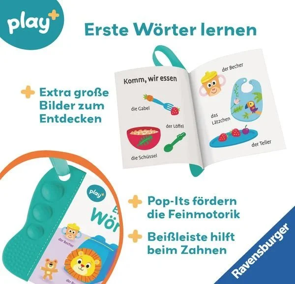 Ravensburger Play+ flip&pop: Erste Wörter (Mein allererstes Beißbuch)